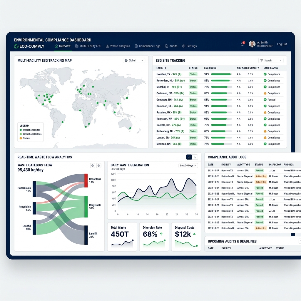KelolaLimbah Enterprise Dashboard Showcase